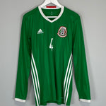 Shop 2016/17 MEXICO MARQUEZ #4 L/S HOME SHIRT (M) ADIDAS, classic football shirts, vintage football shirts & retro soccer jerseys at Cult Kits