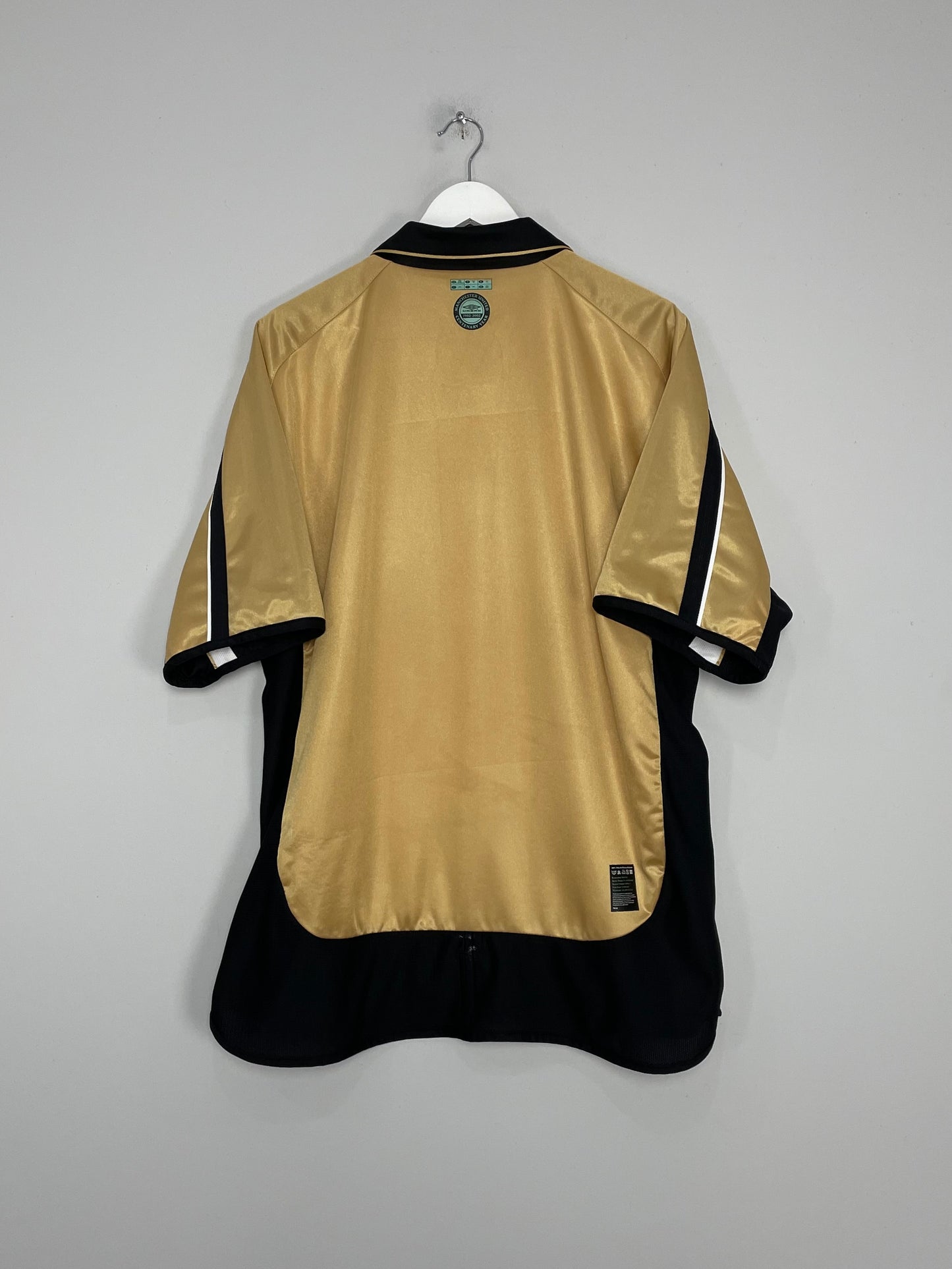 2001/02 MANCHESTER UNITED SCHOLES #18 REVERSIBLE CENTENARY SHIRT (XXL) UMBRO