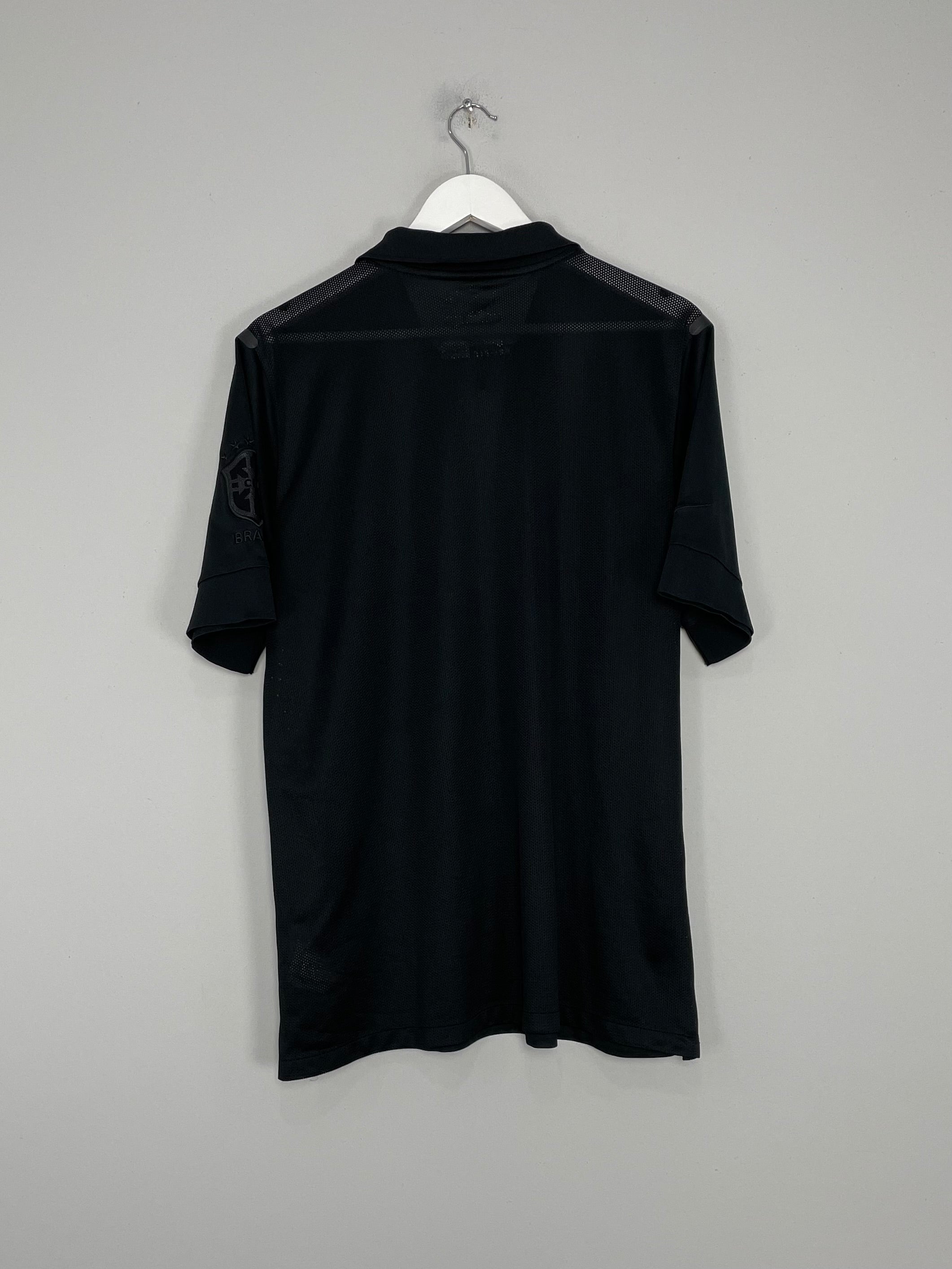 Shop 2013 BRAZIL *AUTHENTIC* BLACKOUT THIRD SHIRT (XL) NIKE, classic football shirts, vintage football shirts & retro soccer jerseys at Cult Kits