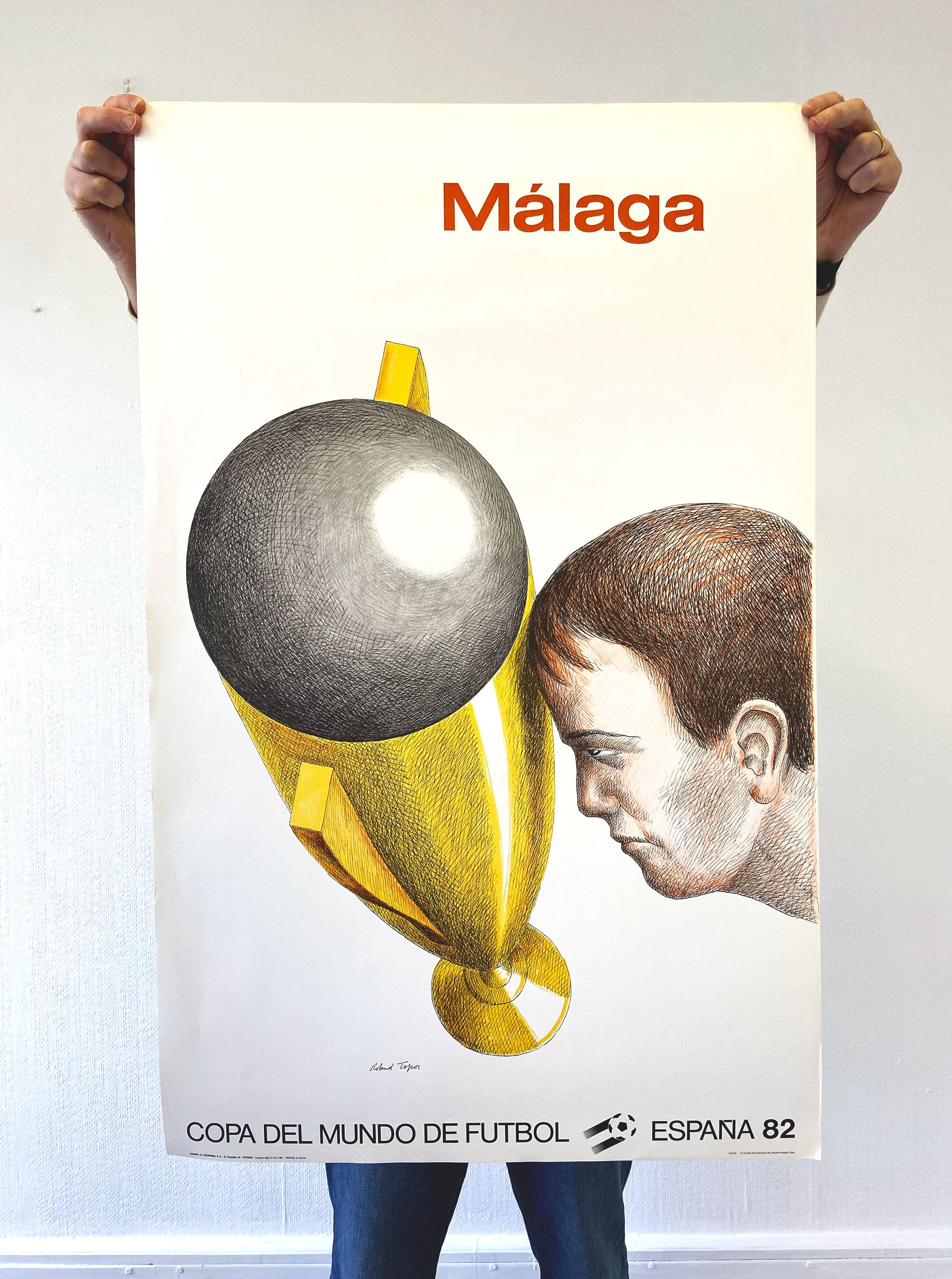 Shop 1982 MÁLAGA COPA DEL MUNDO DE FUTBOL ESPANA ORIGINAL PRINT, classic football shirts, vintage football shirts & retro soccer jerseys at Cult Kits