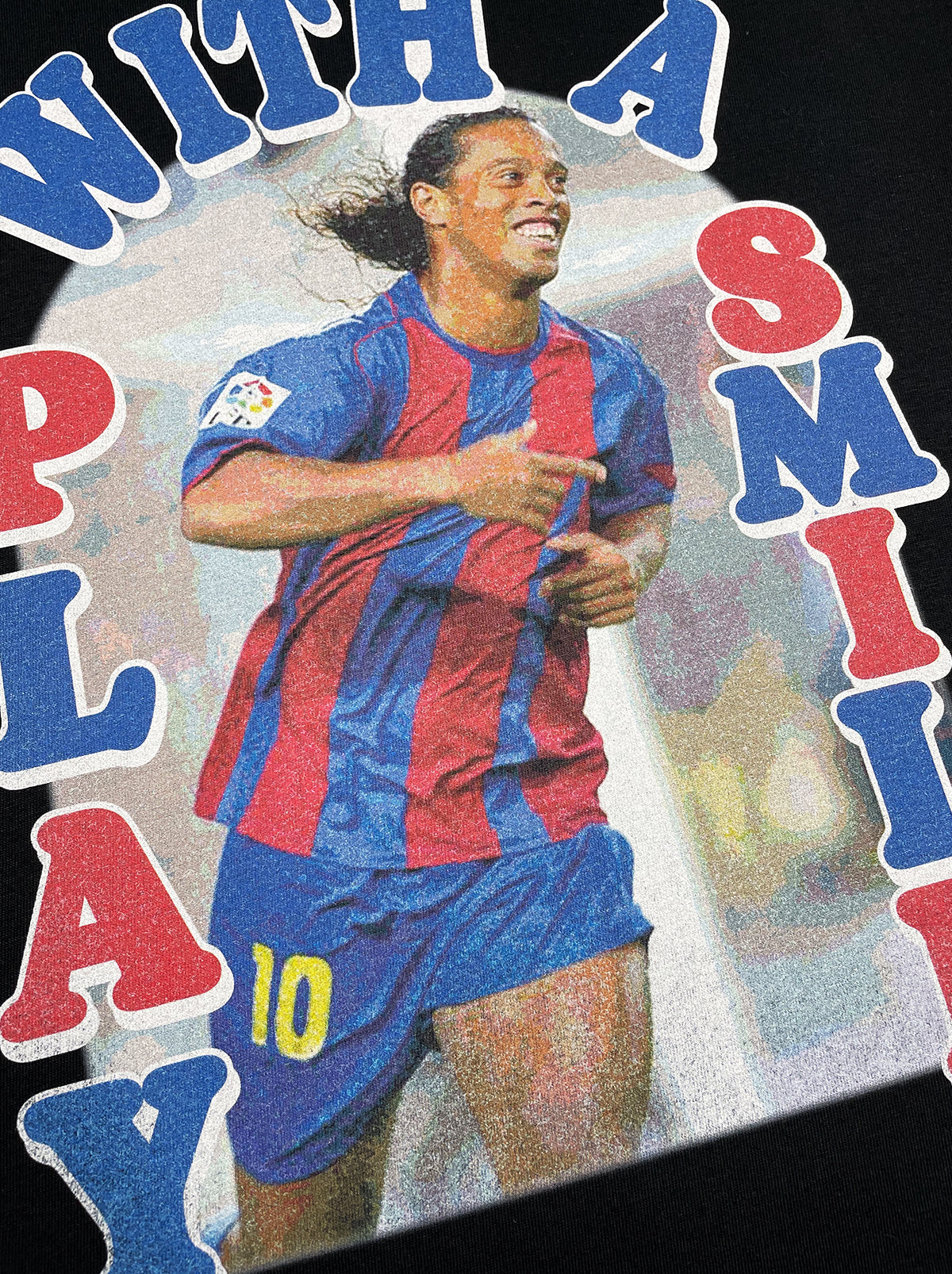 Shop PLAY WITH A SMILE BOOTLEG TEE, classic football shirts, vintage football shirts & retro soccer jerseys at Cult Kits