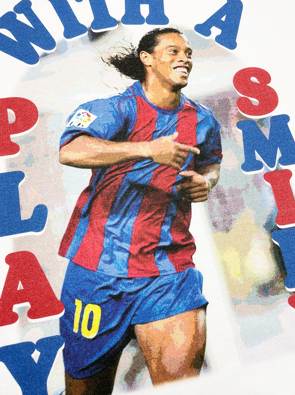 Shop PLAY WITH A SMILE BOOTLEG TEE, classic football shirts, vintage football shirts & retro soccer jerseys at Cult Kits