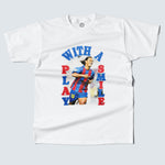 Shop PLAY WITH A SMILE BOOTLEG TEE, classic football shirts, vintage football shirts & retro soccer jerseys at Cult Kits