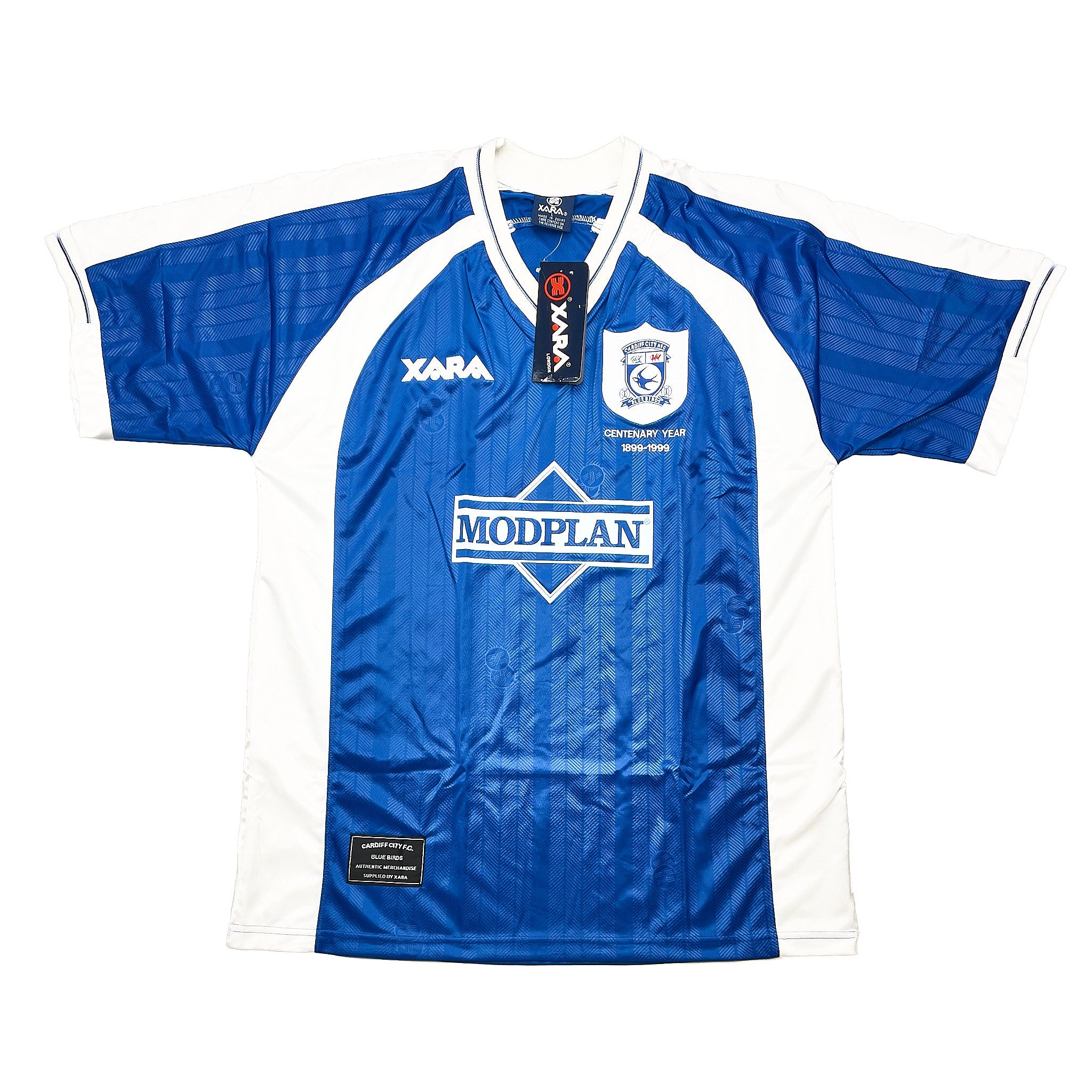 Cardiff City centenary 100周年 ユニフォーム XARA 1999/01 Cardiff City *BNWT* Centenary Home Shirt (L) Xara – Cult Kits