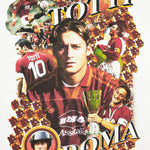 Shop ROMA TOTTI BOOTLEG TEE, classic football shirts, vintage football shirts & retro soccer jerseys at Cult Kits