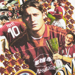 Shop ROMA TOTTI BOOTLEG TEE, classic football shirts, vintage football shirts & retro soccer jerseys at Cult Kits