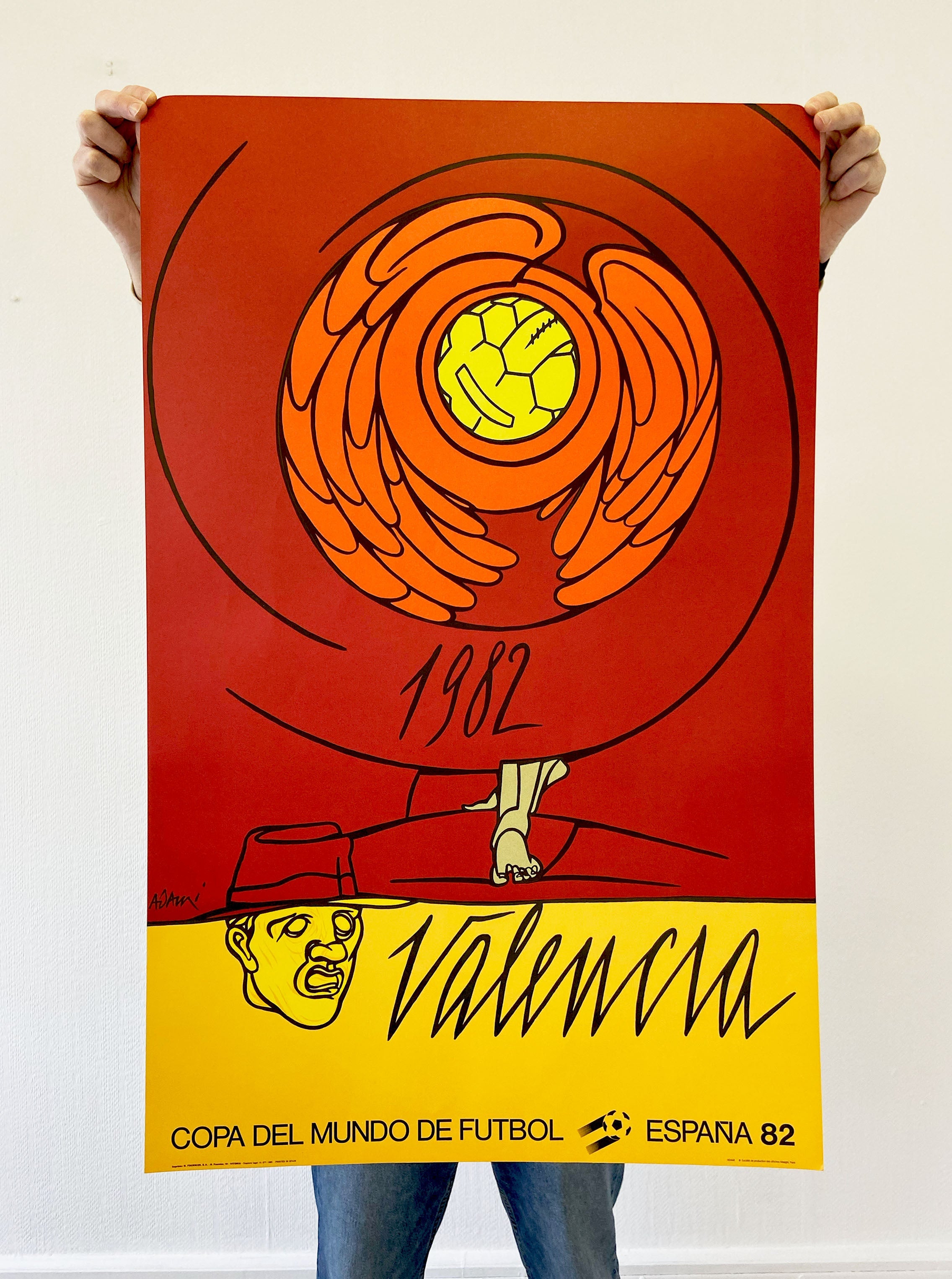 Shop 1982 VALENCIA COPA DEL MUNDO DE FUTBOL ESPANA ORIGINAL PRINT, classic football shirts, vintage football shirts & retro soccer jerseys at Cult Kits