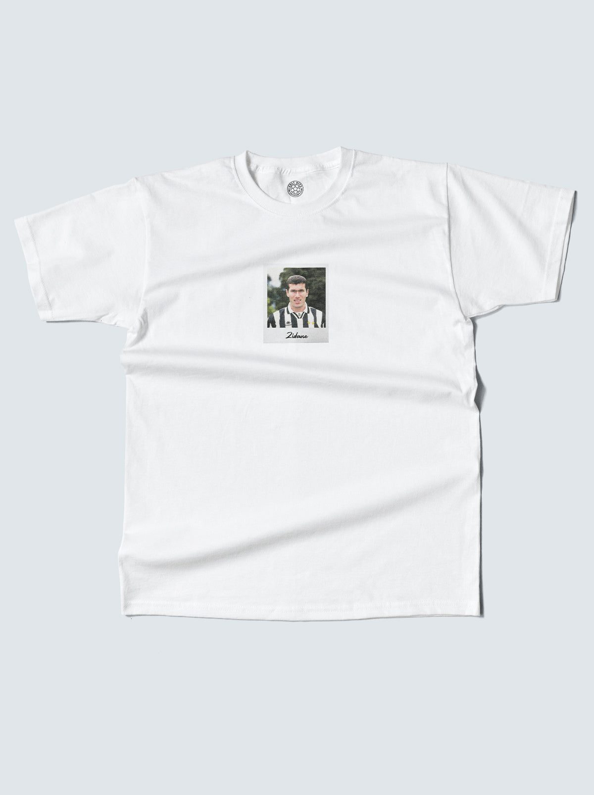 Shop JUVE ZIDANE POLAROID TEE, classic football shirts, vintage football shirts & retro soccer jerseys at Cult Kits