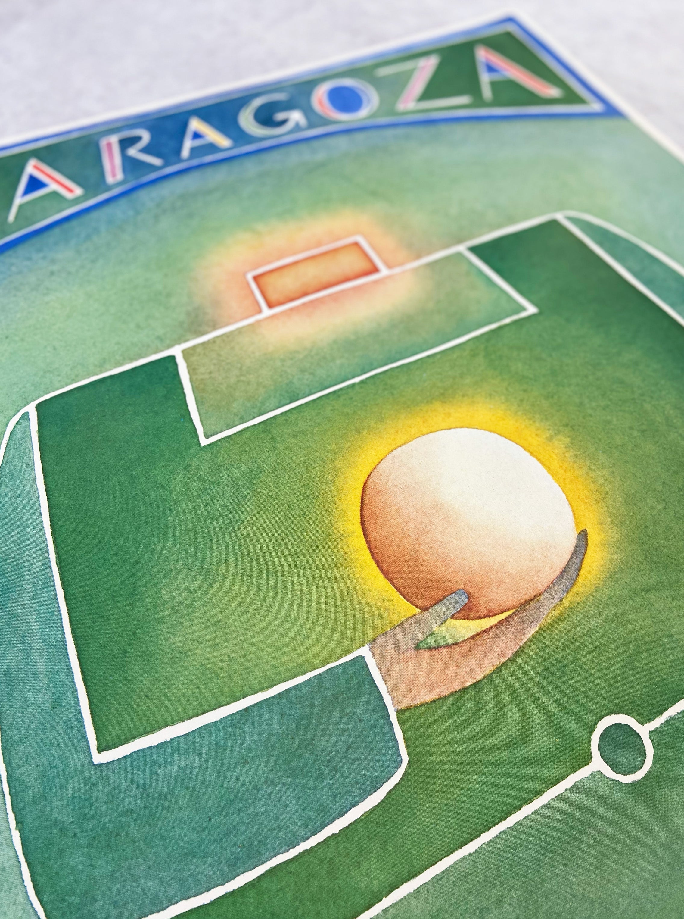 Shop 1982 ZARAGOZA COPA DEL MUNDO DE FUTBOL ESPANA ORIGINAL PRINT, classic football shirts, vintage football shirts & retro soccer jerseys at Cult Kits