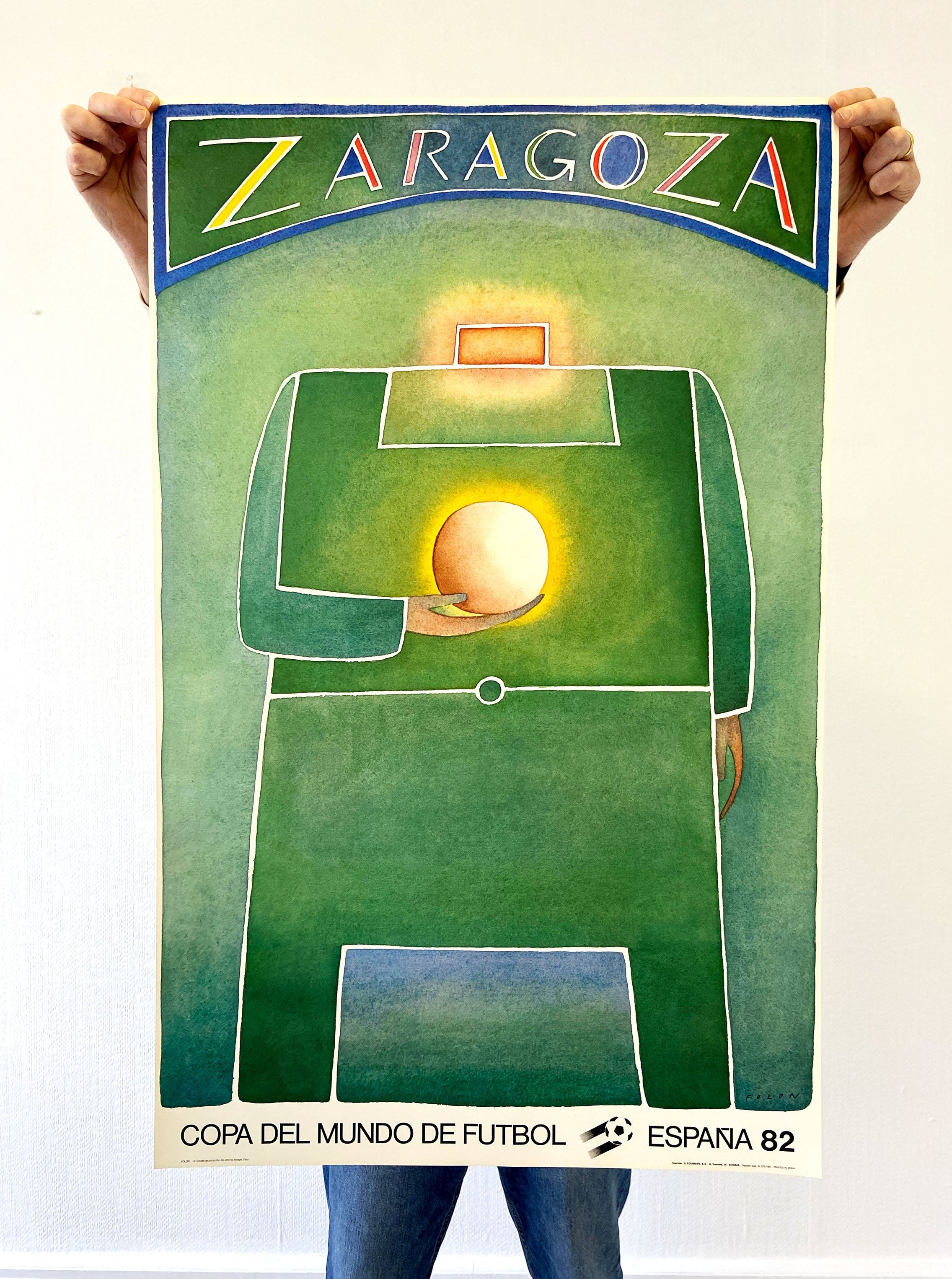 Shop 1982 ZARAGOZA COPA DEL MUNDO DE FUTBOL ESPANA ORIGINAL PRINT, classic football shirts, vintage football shirts & retro soccer jerseys at Cult Kits