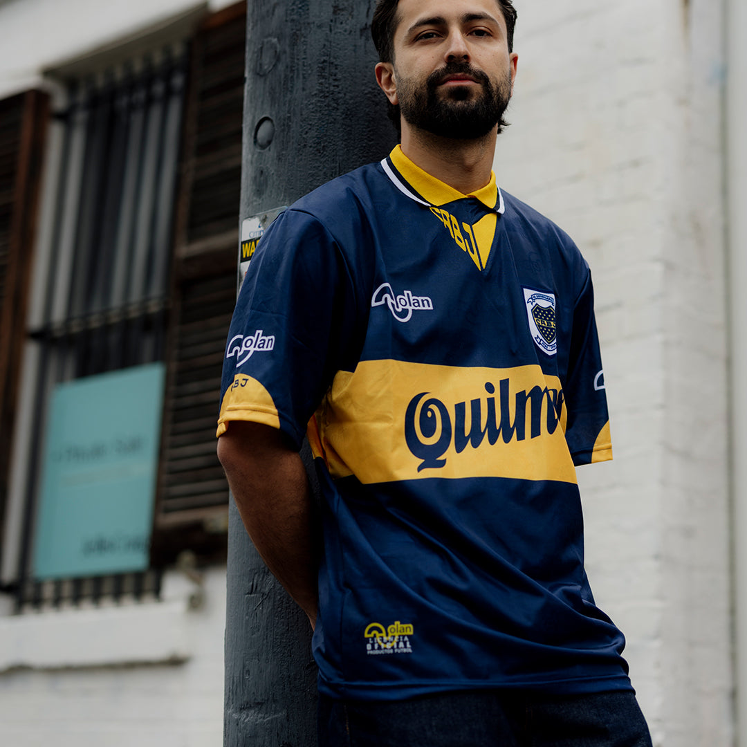 Cult Kits | Boca Juniors 1994-95 & 1995-97, Official reissue Olan , Home & Away shirts ,  Brand new with tags  , ReIssue , Football shirts , Retro , Soccer Jersey, Classic football shirts , Classic soccer jersey , Vintage football shirt , cult kits , festival fits , unique football shirts
