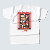 Shop CANTONA 'LE KING' BOOTLEG TEE, classic football shirts, vintage football shirts & retro soccer jerseys at Cult Kits