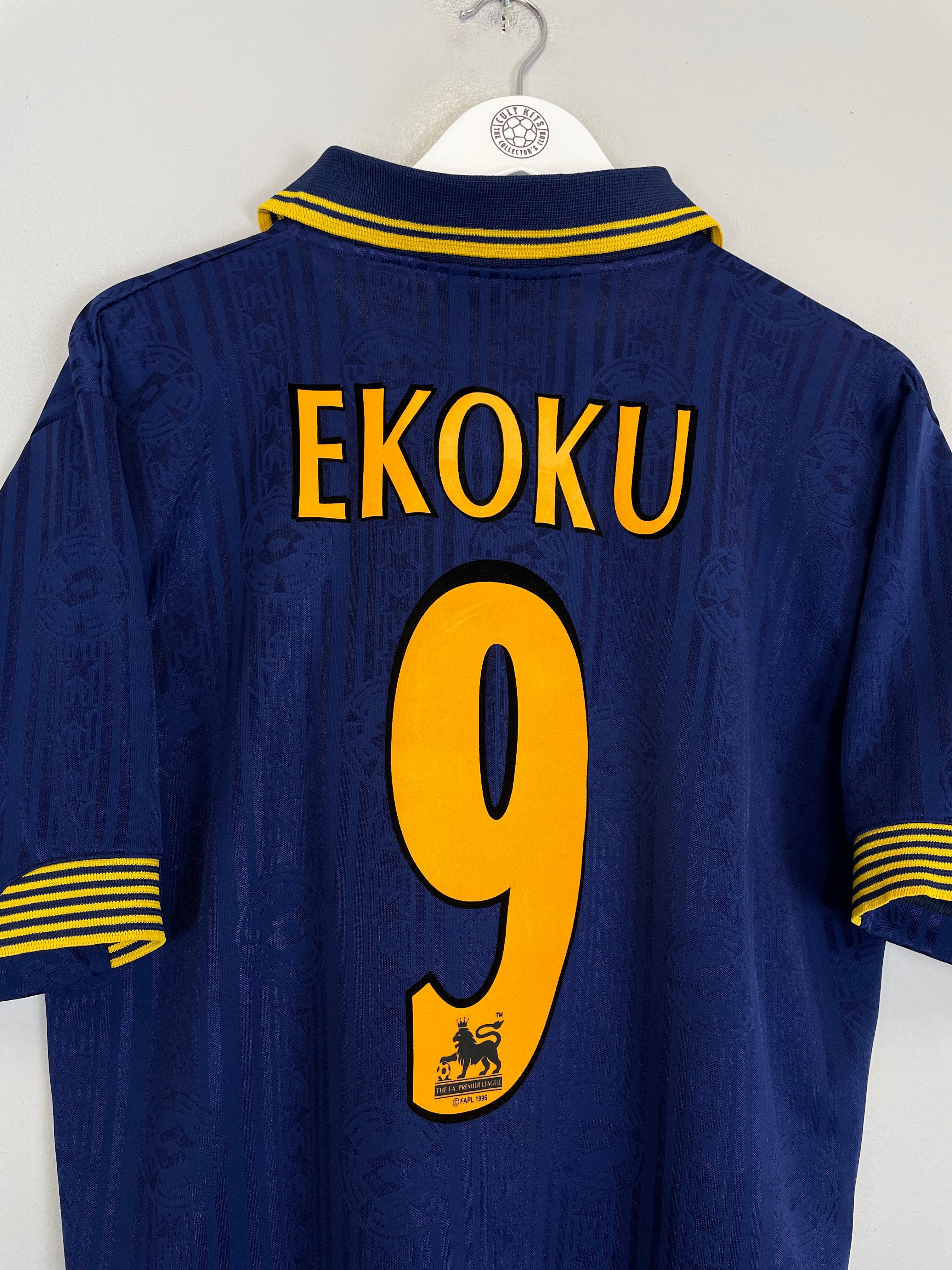 Shop 1997/99 WIMBLEDON EKOKU #9 HOME SHIRT (M) LOTTO, classic football shirts, vintage football shirts & retro soccer jerseys at Cult Kits