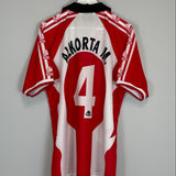Shop 1997/98 ATHLETIC BILBAO ALKORTA M #4 *CENTENARY* HOME SHIRT (XL) KAPPA, classic football shirts, vintage football shirts & retro soccer jerseys at Cult Kits