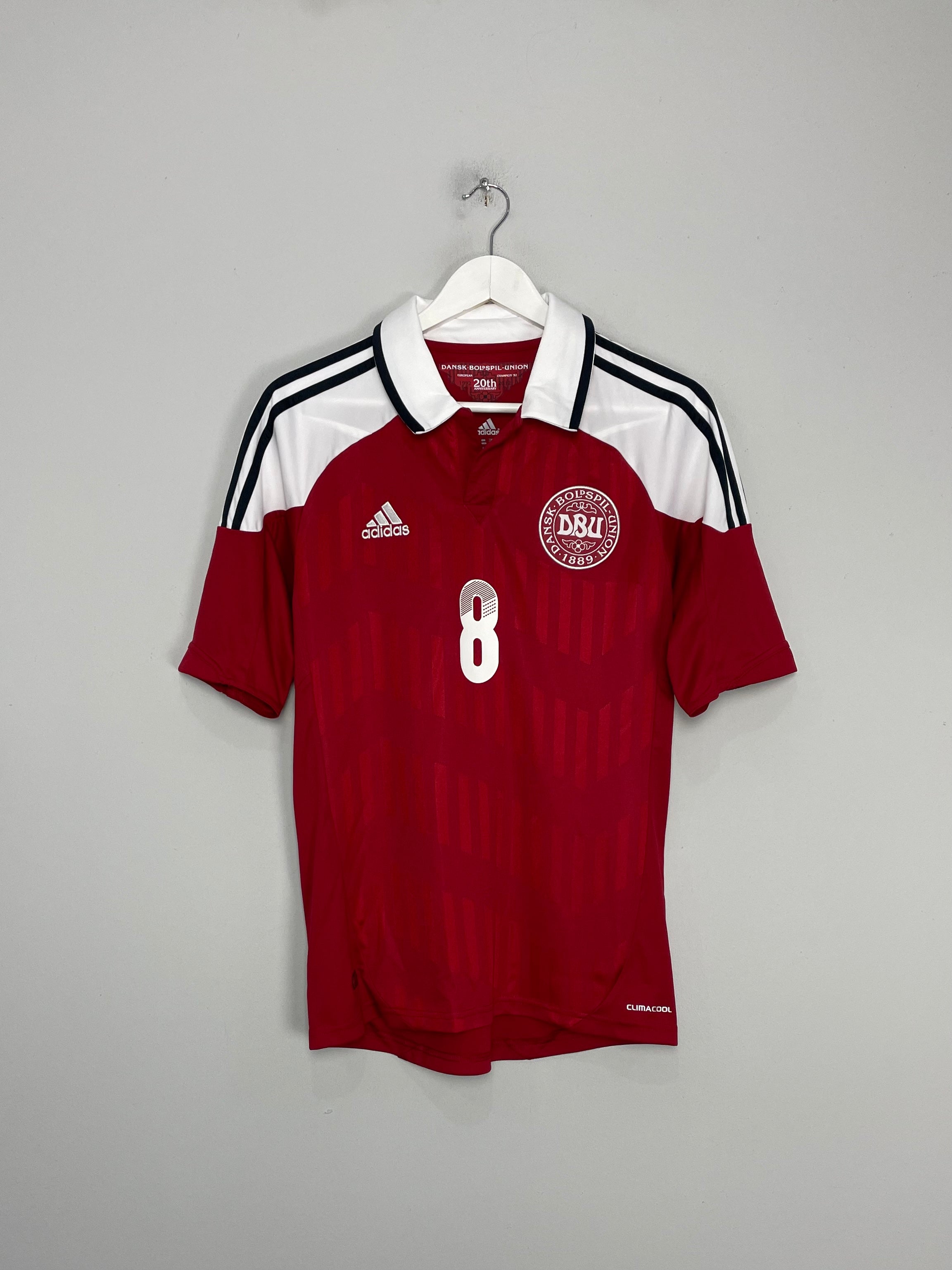 Shop 2012/13 DENMARK ERIKSEN #8 HOME SHIRT (S) ADIDAS, classic football shirts, vintage football shirts & retro soccer jerseys at Cult Kits