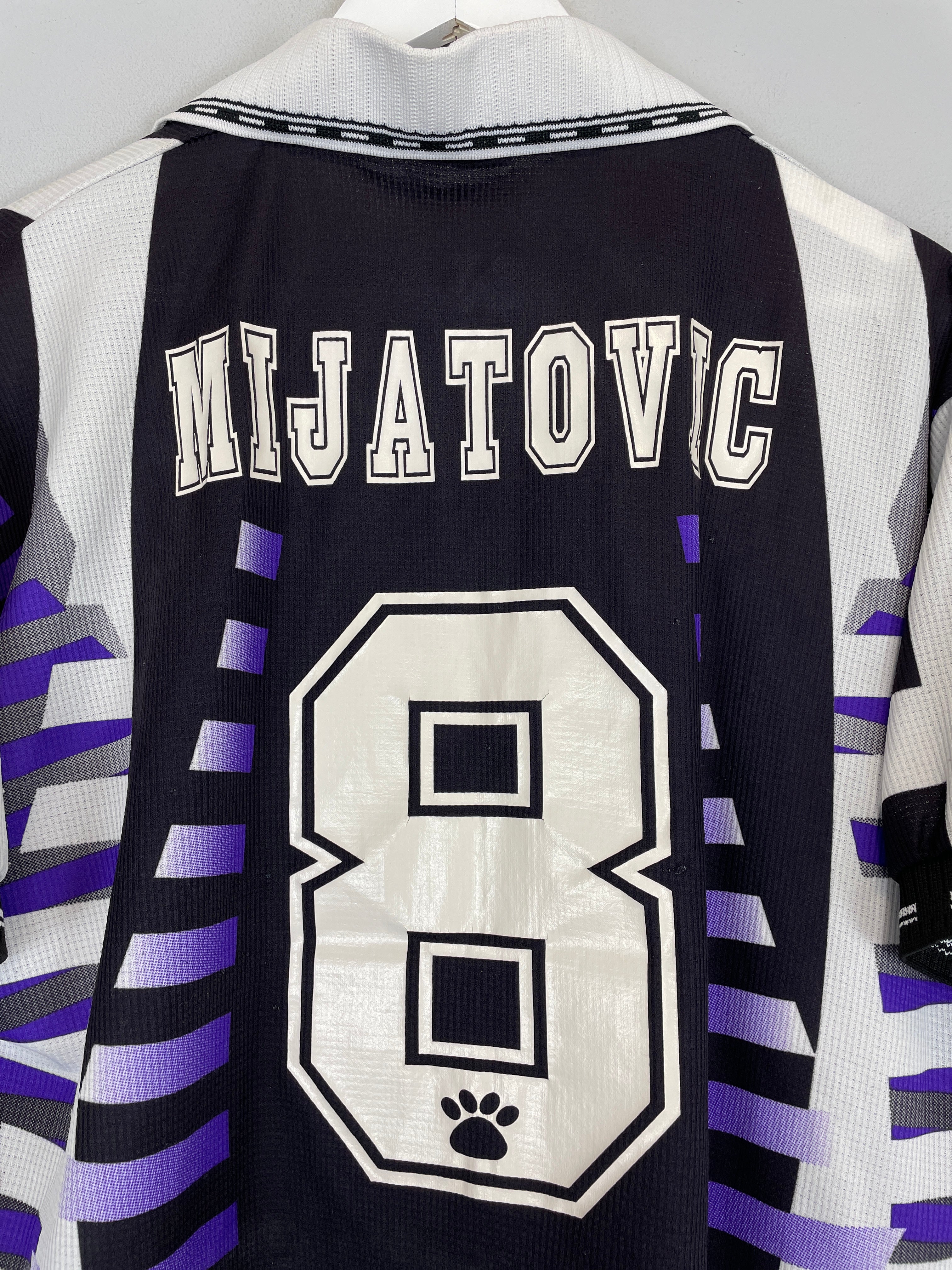 Shop 1997/98 REAL MADRID MIJATOVIC #8 AWAY SHIRT (L) KELME, classic football shirts, vintage football shirts & retro soccer jerseys at Cult Kits