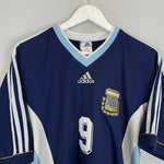 Shop 1998/99 ARGENTINA BATISTUTA #9 AWAY SHIRT (M) ADIDAS, classic football shirts, vintage football shirts & retro soccer jerseys at Cult Kits