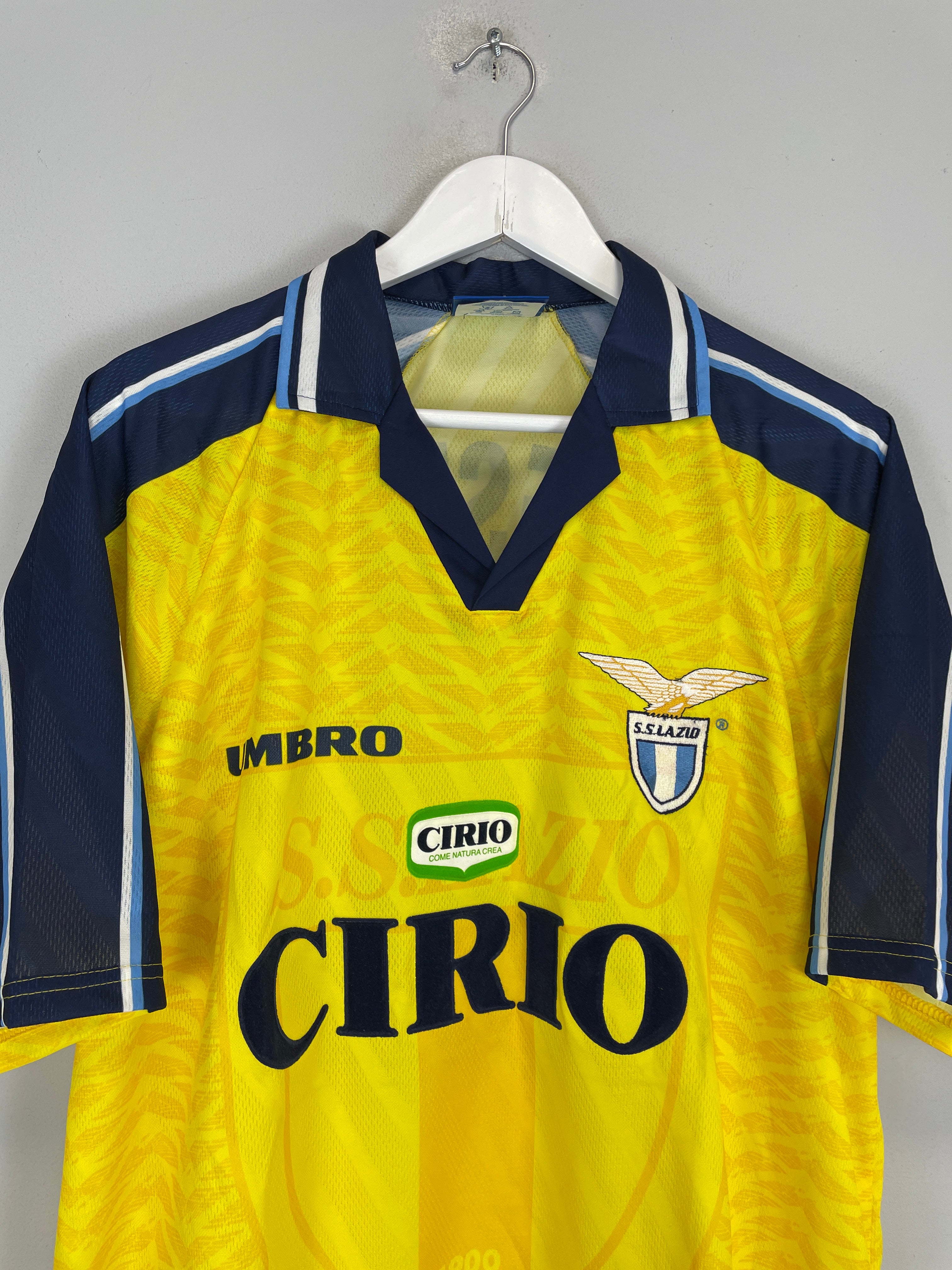 Shop 1996/97 LAZIO NESTA #13 AWAY SHIRT (XL) UMBRO, classic football shirts, vintage football shirts & retro soccer jerseys at Cult Kits