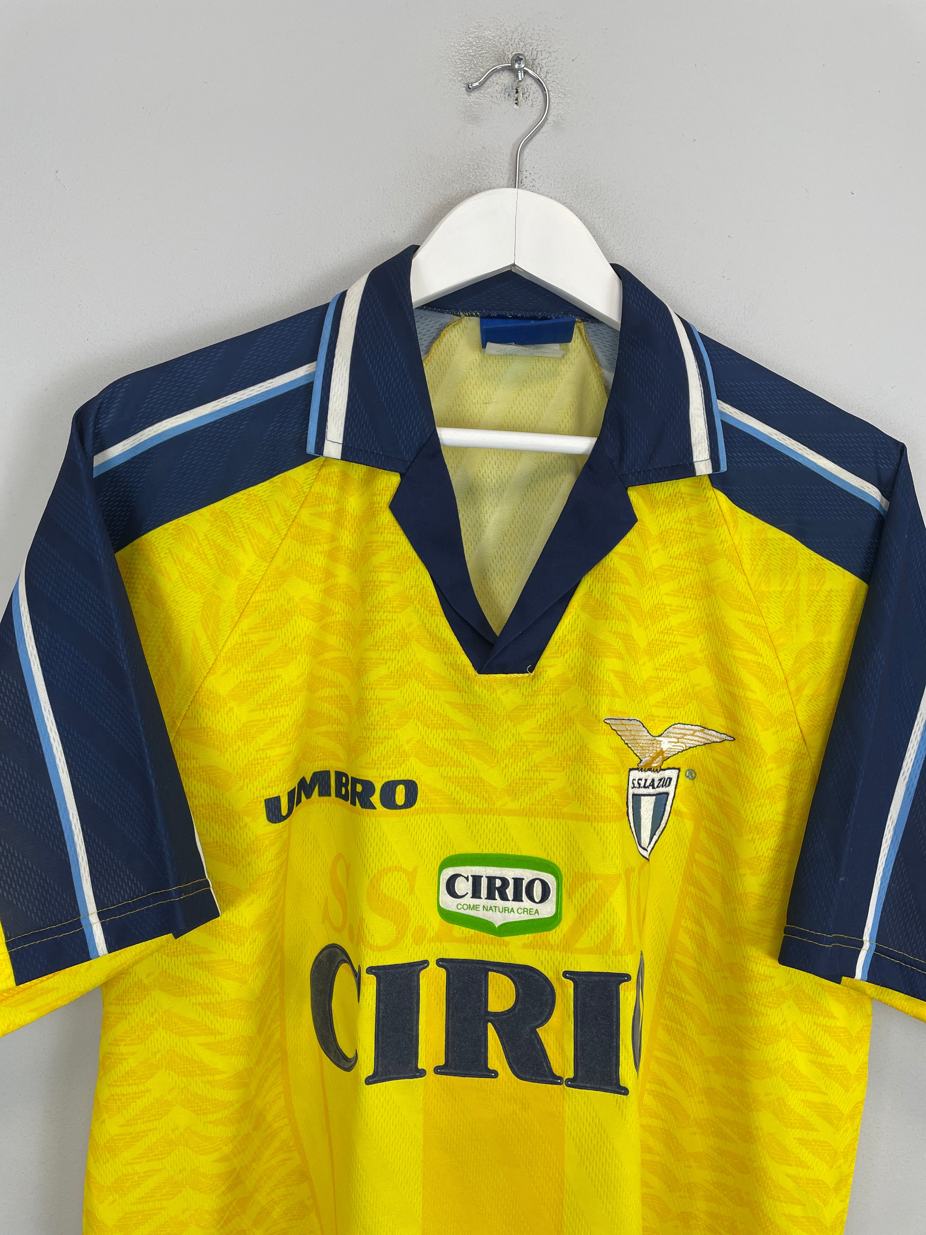 Shop 1996/98 LAZIO NEDVED #18 AWAY SHIRT (XL) UMBRO, classic football shirts, vintage football shirts & retro soccer jerseys at Cult Kits