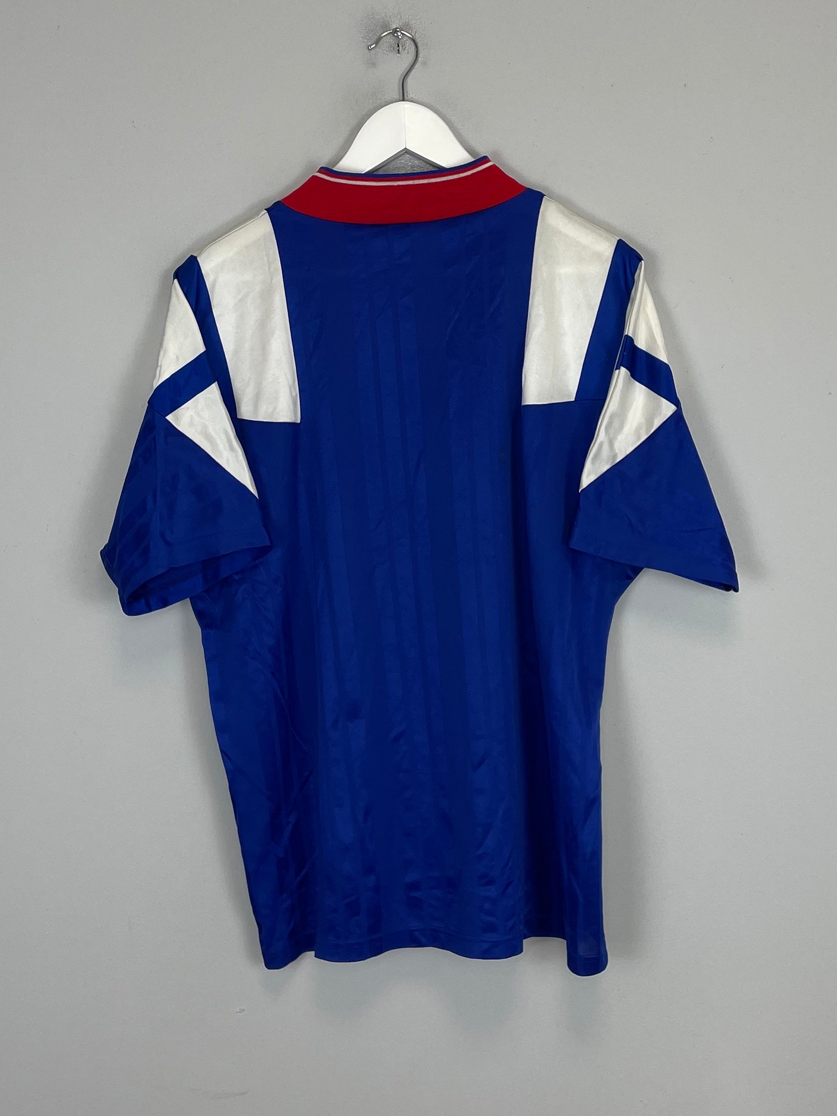 Shop 1992/94 RANGERS HOME SHIRT (M) ADIDAS, classic football shirts, vintage football shirts & retro soccer jerseys at Cult Kits