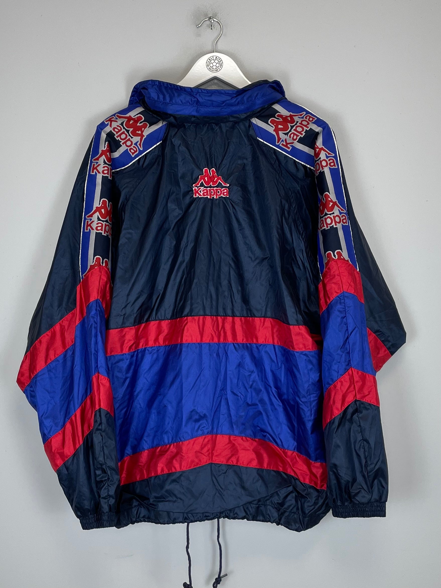 Shop 1995/97 BARCELONA TRACK JACKET (XL) KAPPA, classic football shirts, vintage football shirts & retro soccer jerseys at Cult Kits