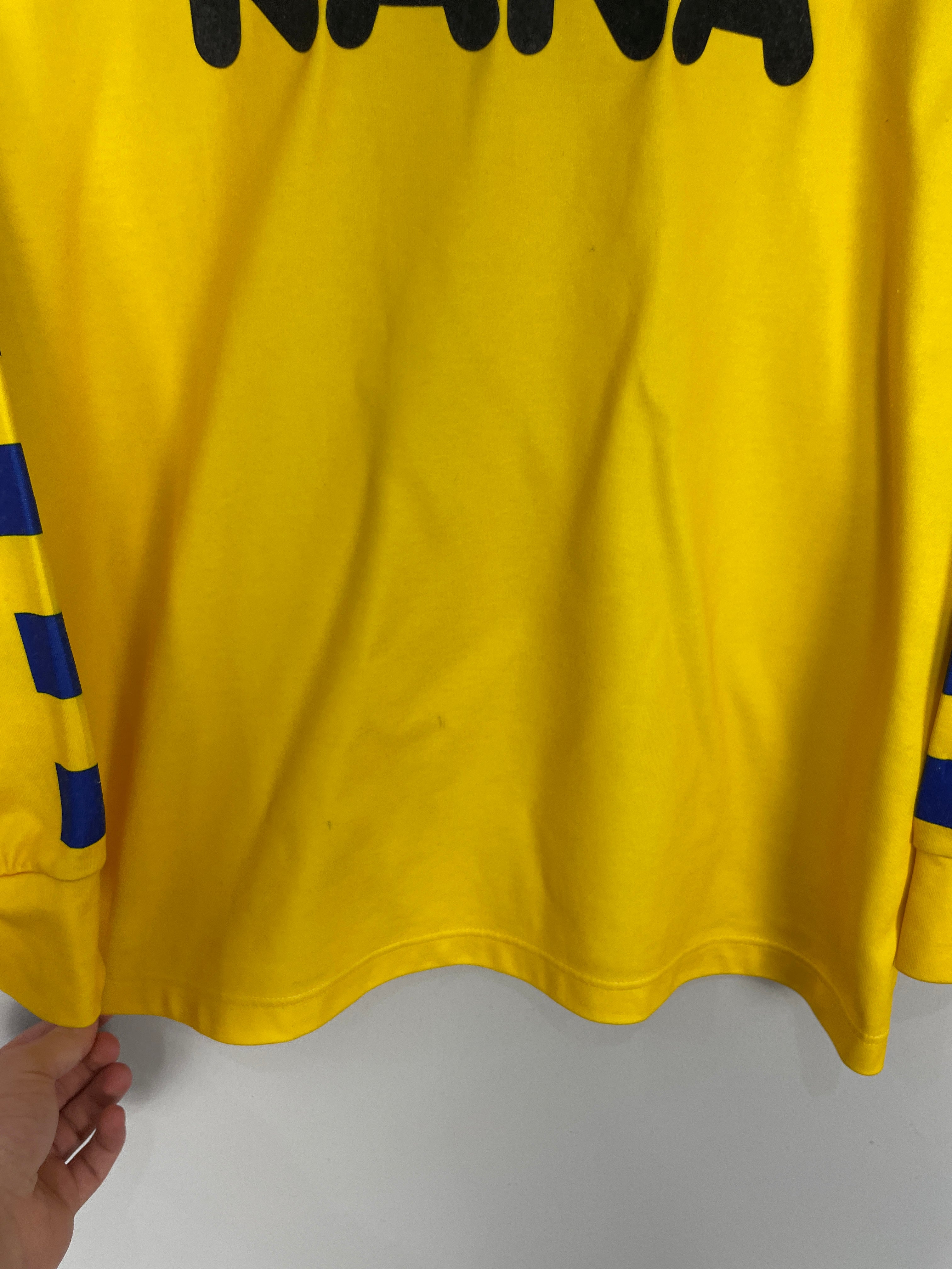 Shop 1991/92 HELLAS VERONA #7 L/S AWAY SHIRT (L) UHLSPORT, classic football shirts, vintage football shirts & retro soccer jerseys at Cult Kits