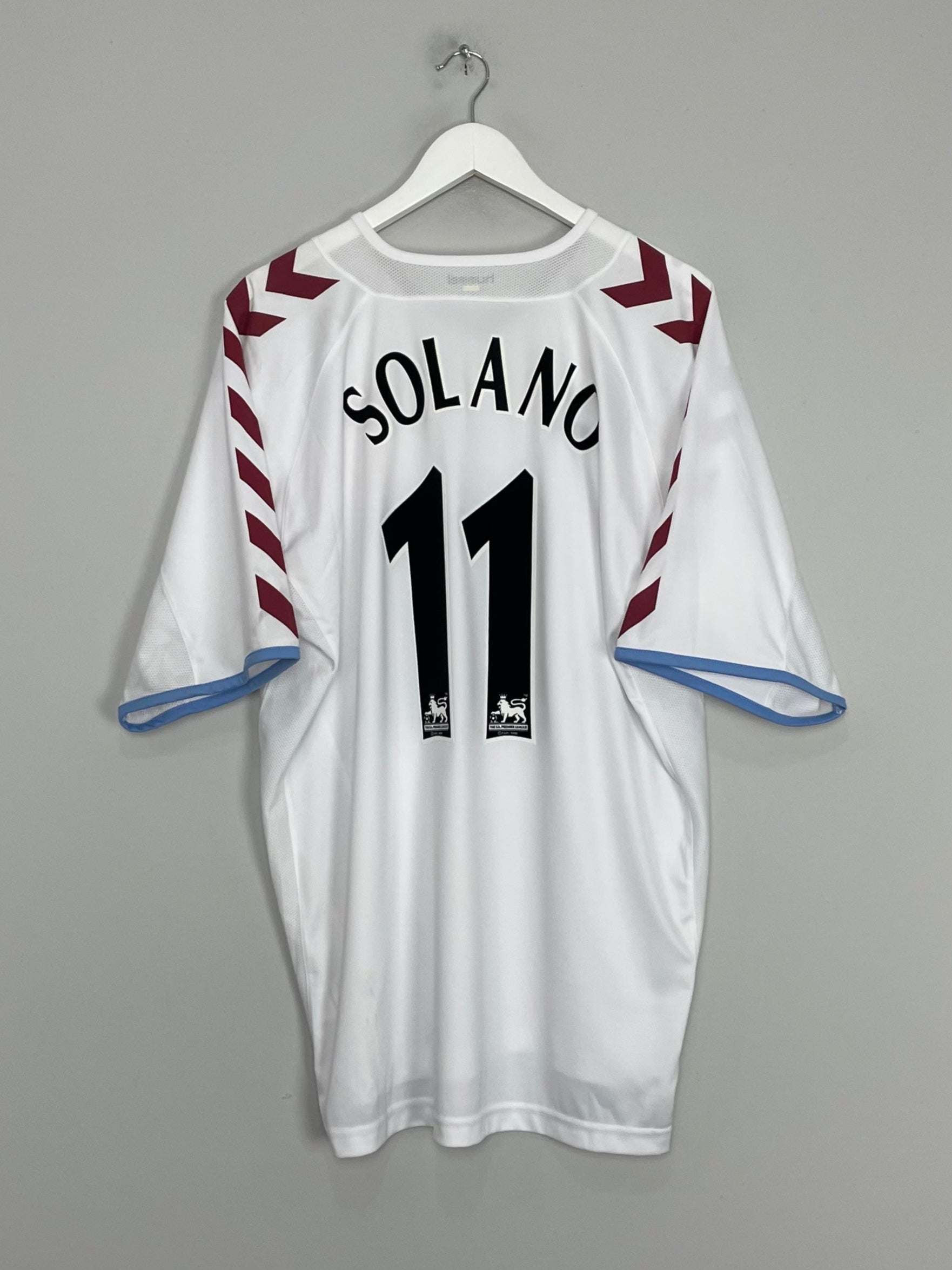 Shop 2004/05 ASTON VILLA SOLANO #11 AWAY SHIRT (XL) HUMMEL, classic football shirts, vintage football shirts & retro soccer jerseys at Cult Kits