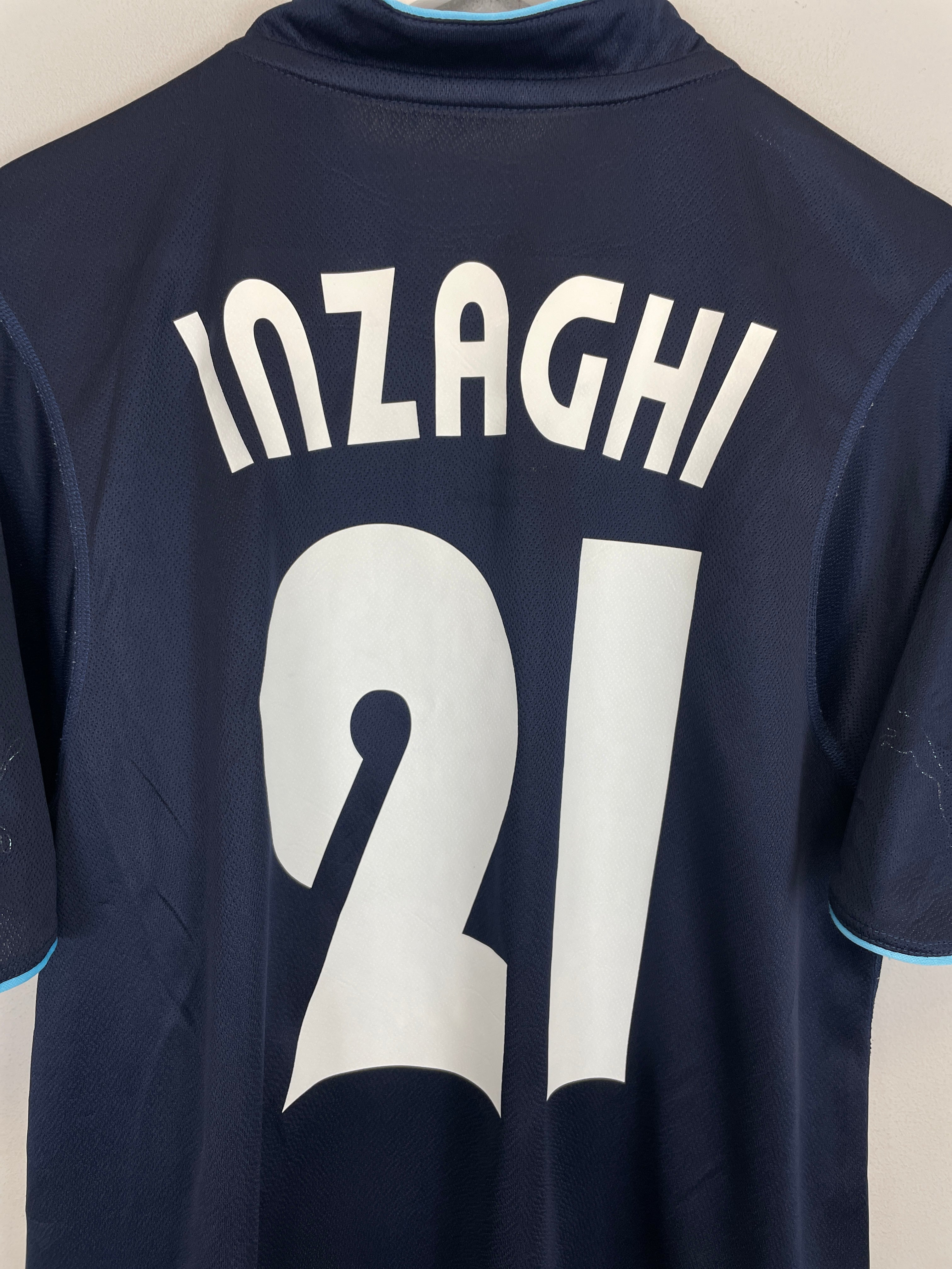 Shop 2002/03 LAZIO INZAGHI #21 AWAY SHIRT (S) PUMA, classic football shirts, vintage football shirts & retro soccer jerseys at Cult Kits