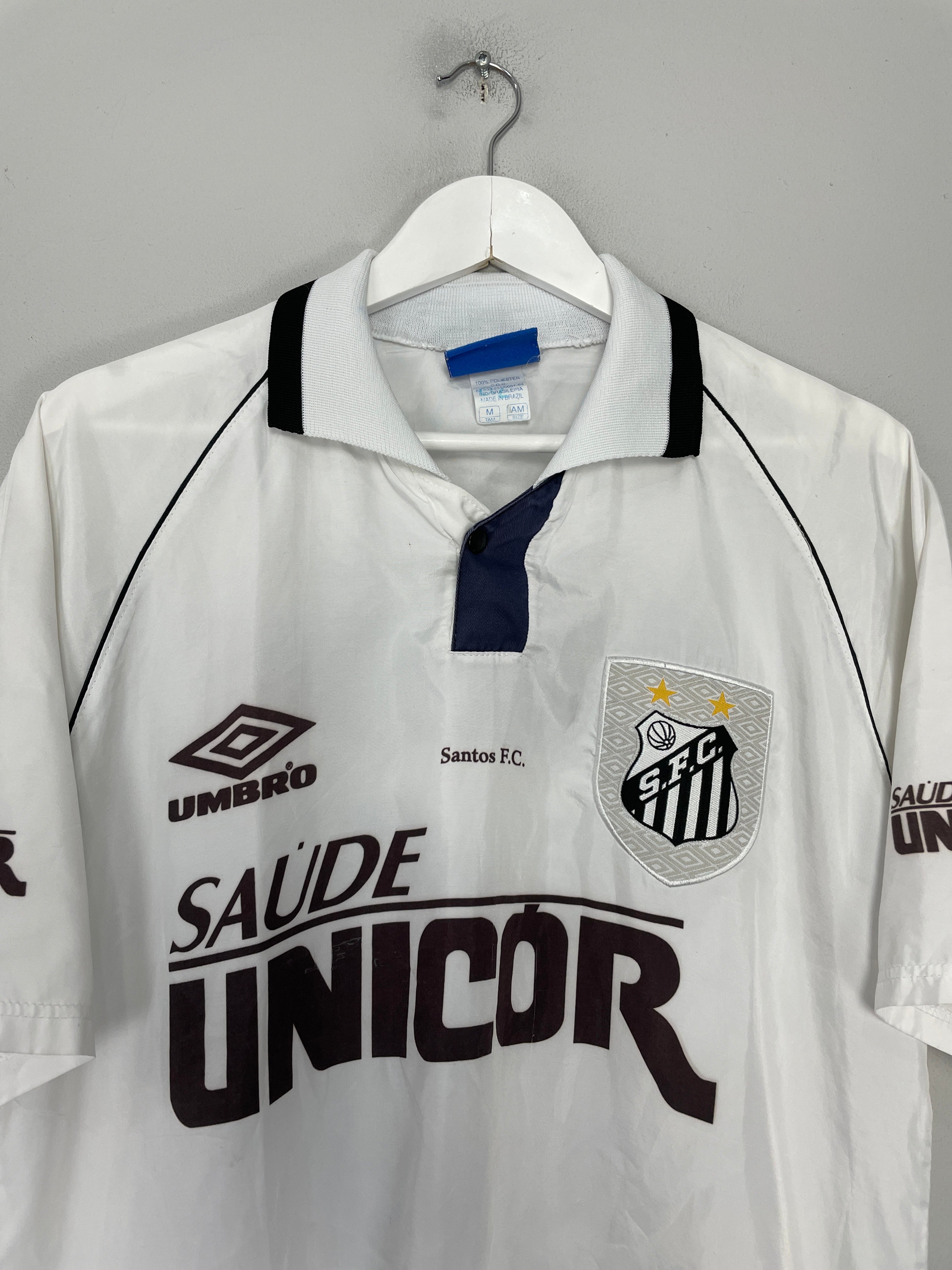 Shop 1998/99 SANTOS #10 HOME SHIRT (M) UMBRO, classic football shirts, vintage football shirts & retro soccer jerseys at Cult Kits