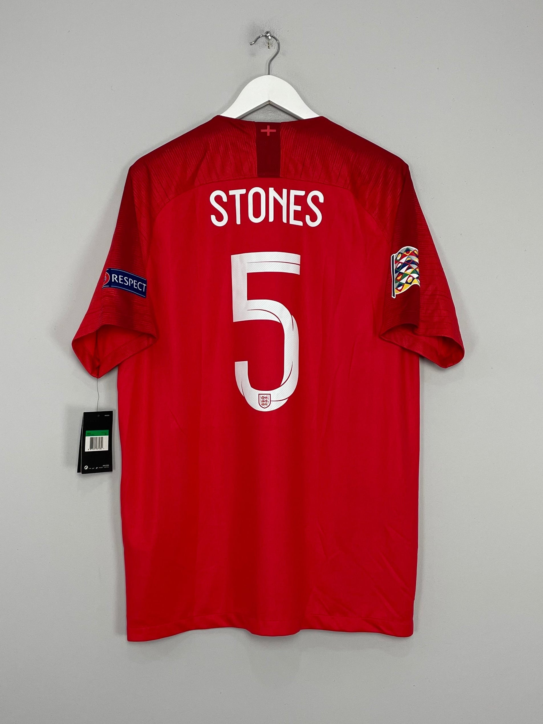 Shop 2018/19 ENGLAND STONES #5 *BNWT* AWAY SHIRT (XL) NIKE, classic football shirts, vintage football shirts & retro soccer jerseys at Cult Kits