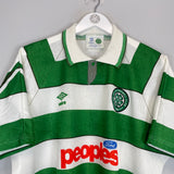 Shop 1991/92 CELTIC HOME SHIRT (XL) UMBRO, classic football shirts, vintage football shirts & retro soccer jerseys at Cult Kits