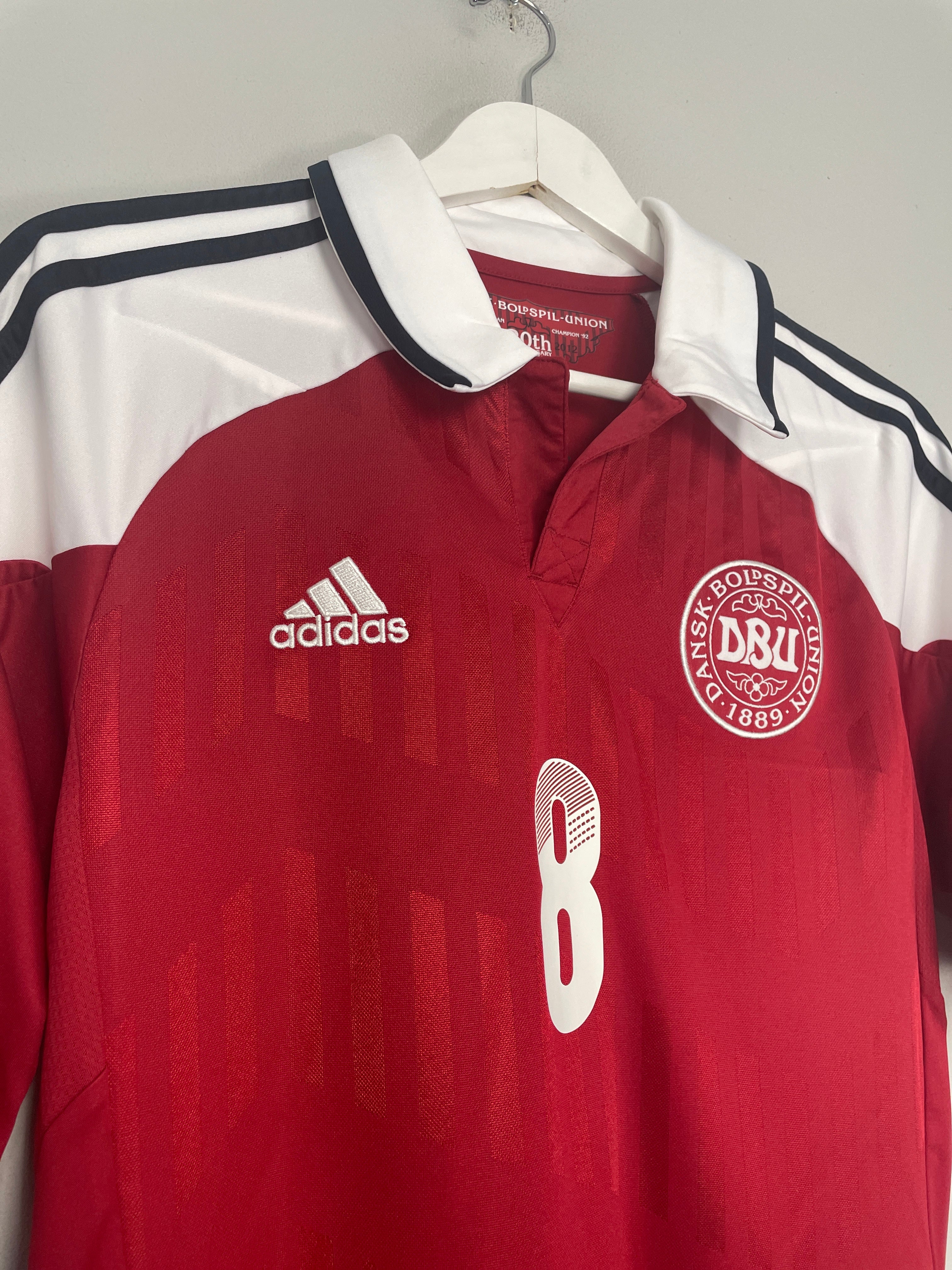 Shop 2012/13 DENMARK ERIKSEN #8 HOME SHIRT (S) ADIDAS, classic football shirts, vintage football shirts & retro soccer jerseys at Cult Kits