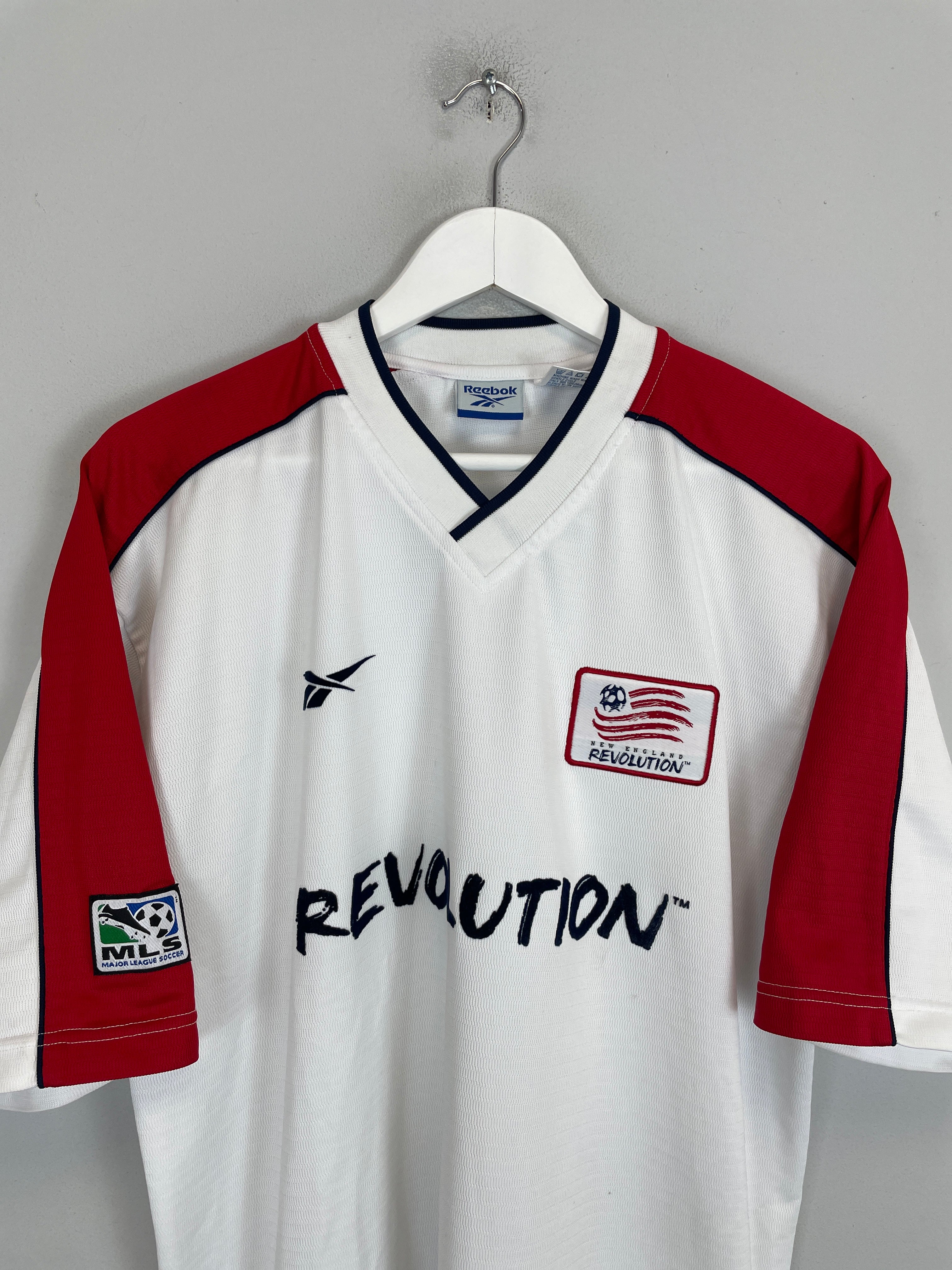 Shop 1999 NEW ENGLAND REVOLUTION AWAY SHIRT (L) REEBOK, classic football shirts, vintage football shirts & retro soccer jerseys at Cult Kits