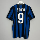 Shop 2009/10 INTER MILAN ETO'O HOME SHIRT (L) NIKE, classic football shirts, vintage football shirts & retro soccer jerseys at Cult Kits