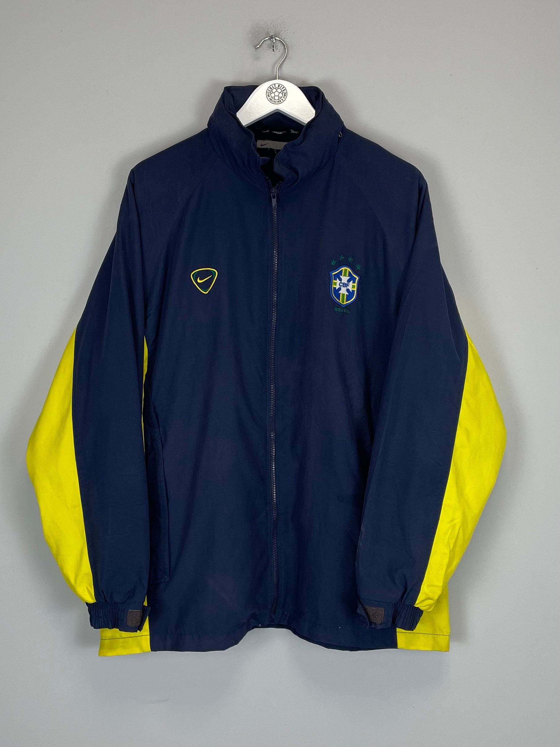 Shop 2000 BRAZIL TRACK JACKET (L) NIKE, classic football shirts, vintage football shirts & retro soccer jerseys at Cult Kits