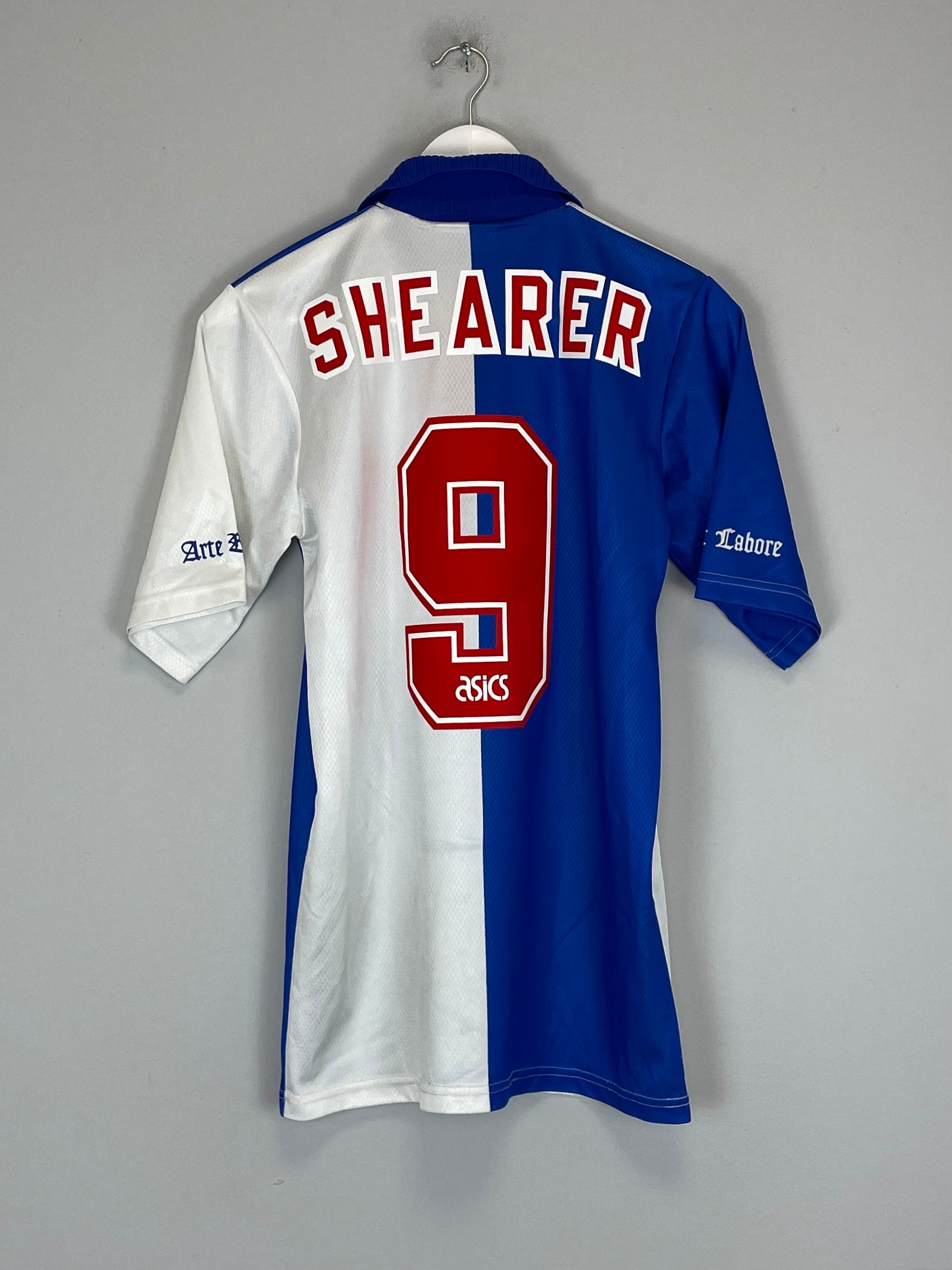 Shop 1994/96 BLACKBURN ROVERS SHEARER #9 HOME SHIRT (S) ASICS, classic football shirts, vintage football shirts & retro soccer jerseys at Cult Kits