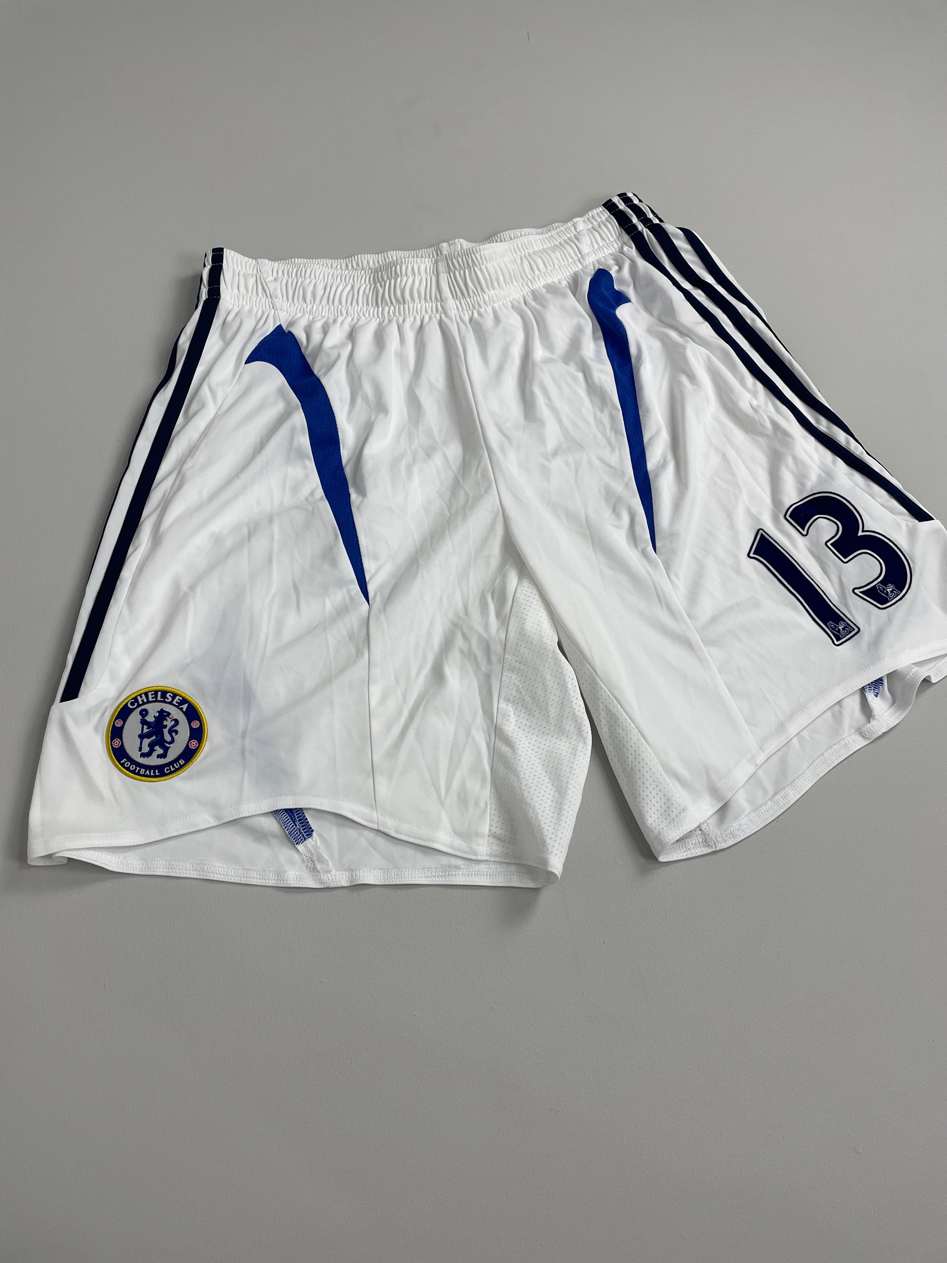 Shop 2007/08 CHELSEA #13 THIRD SHORTS (XL) ADIDAS, classic football shirts, vintage football shirts & retro soccer jerseys at Cult Kits