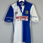 Shop 1994/96 BLACKBURN ROVERS SHEARER #9 HOME SHIRT (S) ASICS, classic football shirts, vintage football shirts & retro soccer jerseys at Cult Kits