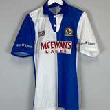Shop 1994/96 BLACKBURN ROVERS SHEARER #9 HOME SHIRT (S) ASICS, classic football shirts, vintage football shirts & retro soccer jerseys at Cult Kits