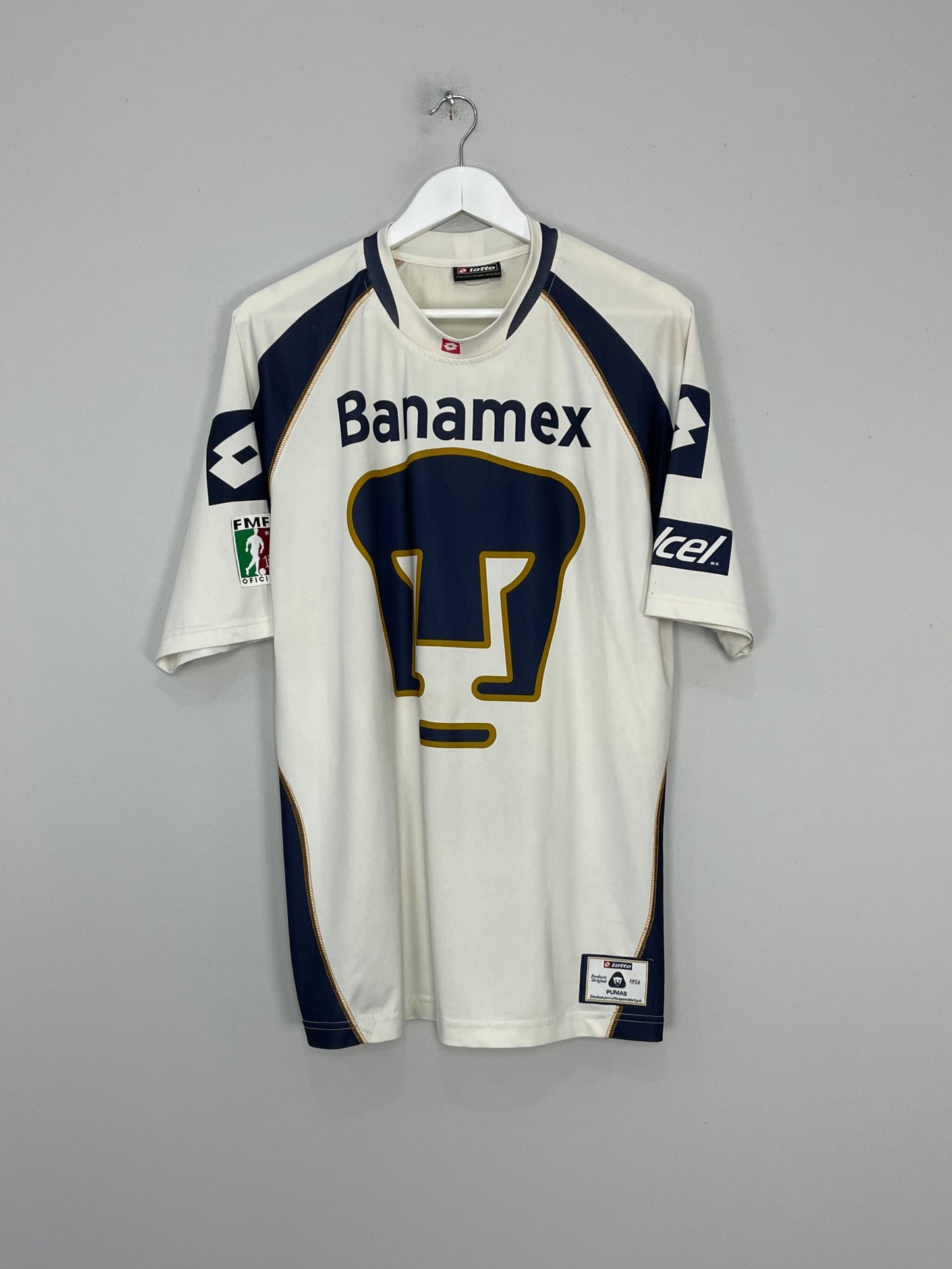 2002/03 UNAM PUMAS LEANDRO #7 HOME SHIRT (XL) LOTTO