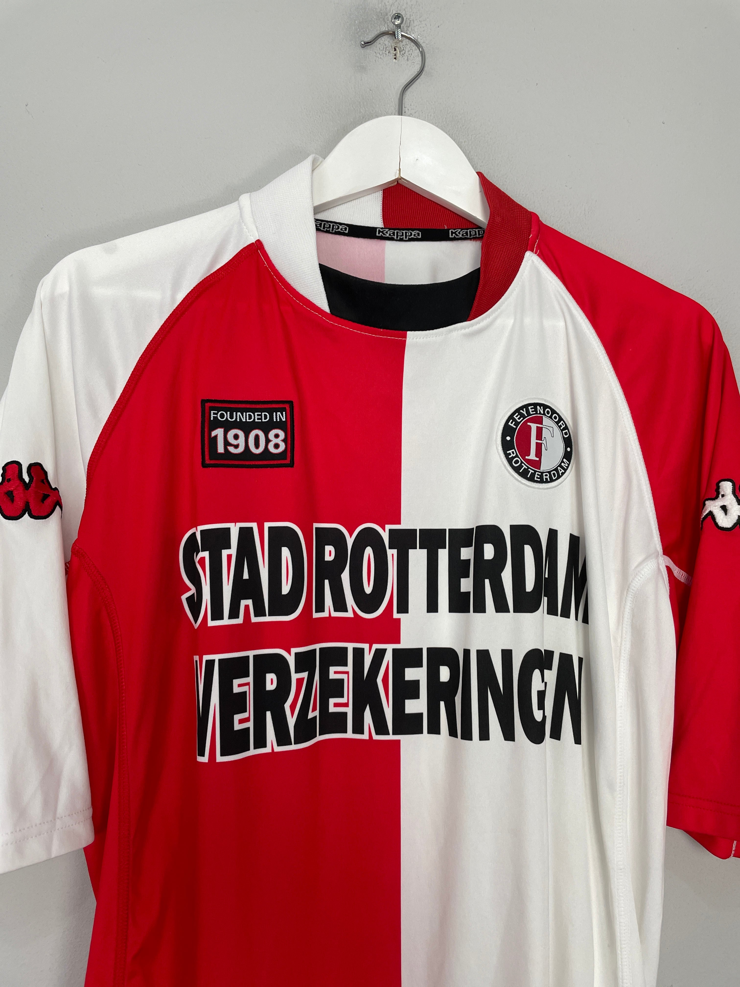 Shop 2002/03 FEYENOORD HOME SHIRT (XXL) KAPPA, classic football shirts, vintage football shirts & retro soccer jerseys at Cult Kits