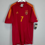 Shop 2004/06 SPAIN RAUL #7 *BNWT* HOME SHIRT (XL) ADIDAS, classic football shirts, vintage football shirts & retro soccer jerseys at Cult Kits