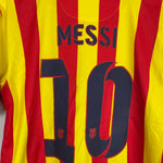 Shop 2013/14 BARCELONA MESSI #10 AWAY SHIRT (M) NIKE, classic football shirts, vintage football shirts & retro soccer jerseys at Cult Kits