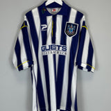 Shop 1995/96 WEST BROM HOME SHIRT (XL) PATRICK, classic football shirts, vintage football shirts & retro soccer jerseys at Cult Kits