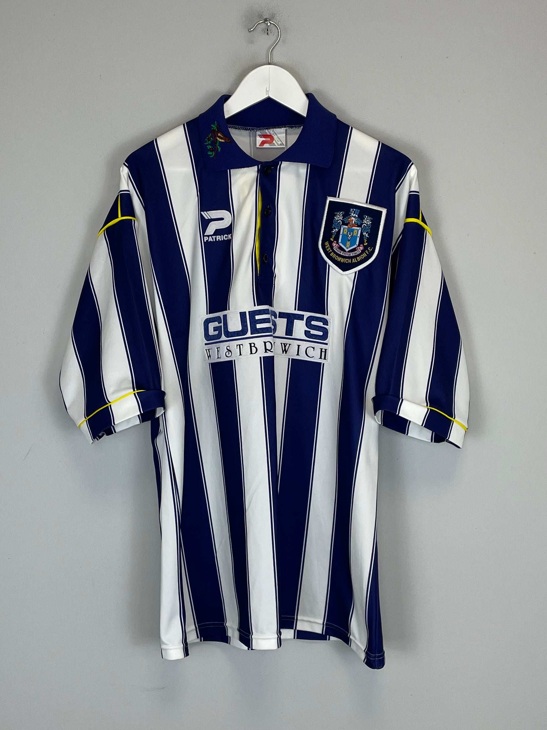 Shop 1995/96 WEST BROM HOME SHIRT (XL) PATRICK, classic football shirts, vintage football shirts & retro soccer jerseys at Cult Kits