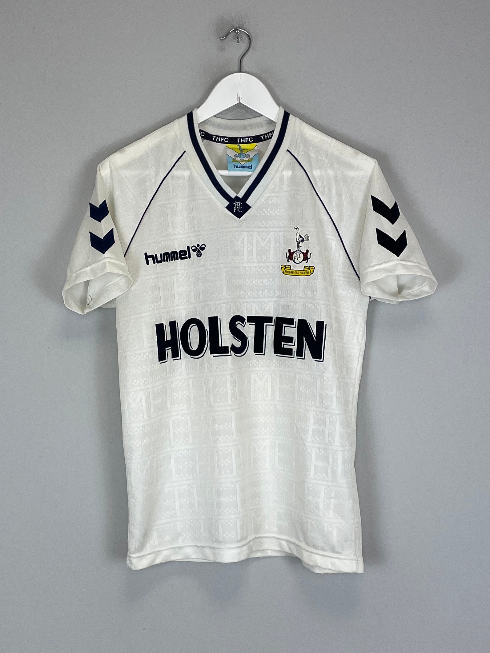 Shop 1989/91 TOTTENHAM #8 (GASCOIGNE) HOME SHIRT (S) HUMMEL, classic football shirts, vintage football shirts & retro soccer jerseys at Cult Kits