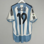 Shop 2006/07 ARGENTINA MESSI #19 HOME SHIRT (L) ADIDAS, classic football shirts, vintage football shirts & retro soccer jerseys at Cult Kits