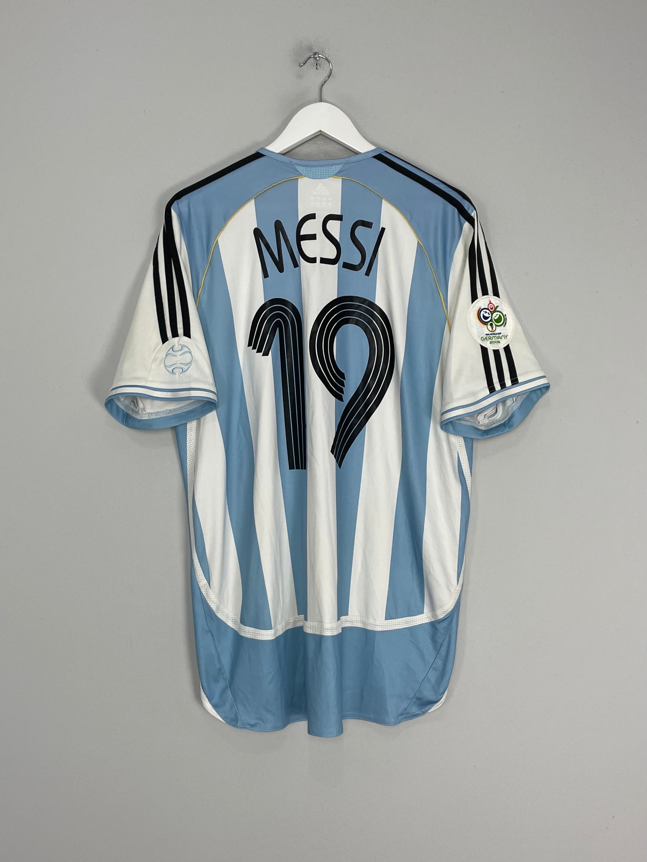 Shop 2006/07 ARGENTINA MESSI #19 HOME SHIRT (L) ADIDAS, classic football shirts, vintage football shirts & retro soccer jerseys at Cult Kits
