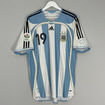 Shop 2006/07 ARGENTINA MESSI #19 HOME SHIRT (L) ADIDAS, classic football shirts, vintage football shirts & retro soccer jerseys at Cult Kits