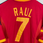 Shop 2002/04 SPAIN RAUL #7 HOME SHIRT (L) ADIDAS, classic football shirts, vintage football shirts & retro soccer jerseys at Cult Kits